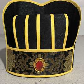 冠帽冠成人汉服礼服皮搭配首服男子弁缁婚新款服布加冠成人礼爵弁