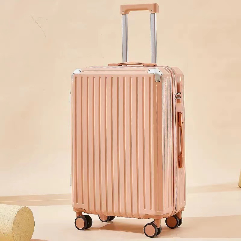 New Luggage Universal Wheel Trolley Case Leather Case Men's and Women's Student Fashion Suitcase Large Capacity Suitcase with Combination Lock
