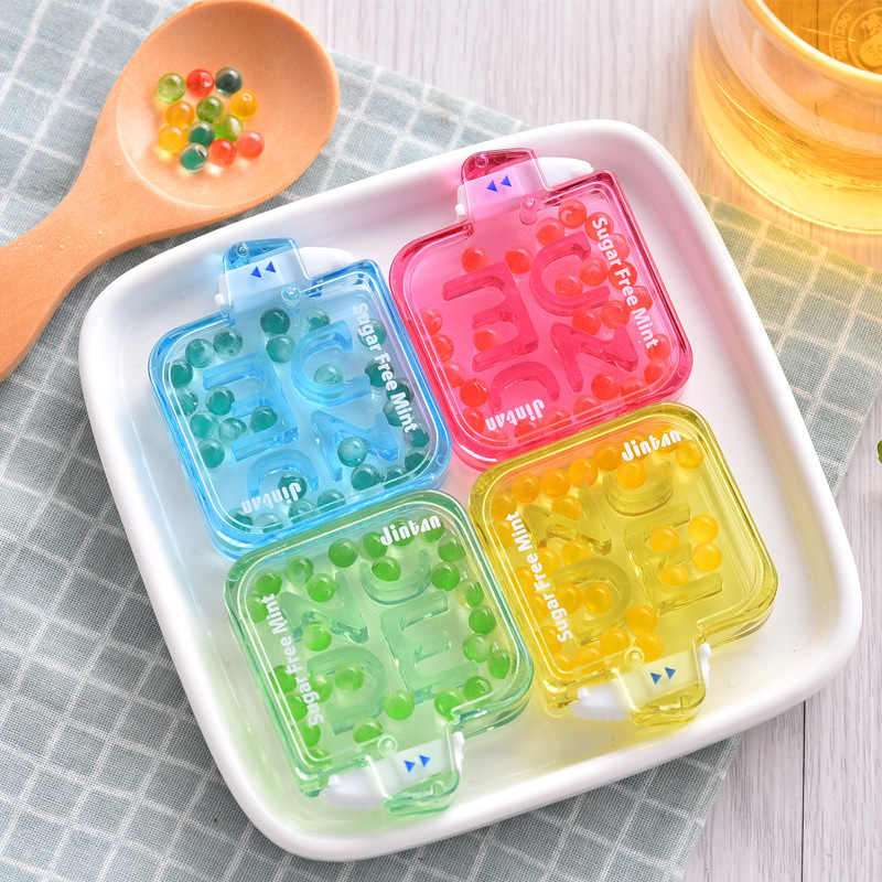 泰国jintannude泰仁丹爆珠薄荷糖口气清新糖进口网红零食20板/组