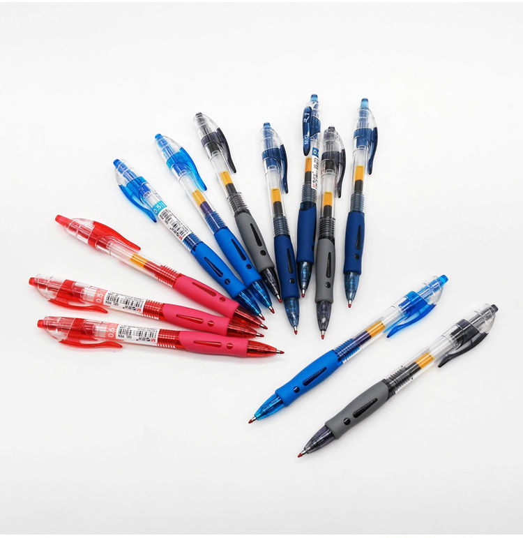 晨光gp-1008按动中性笔0.5mm头笔考试笔碳素笔水性笔文具用品