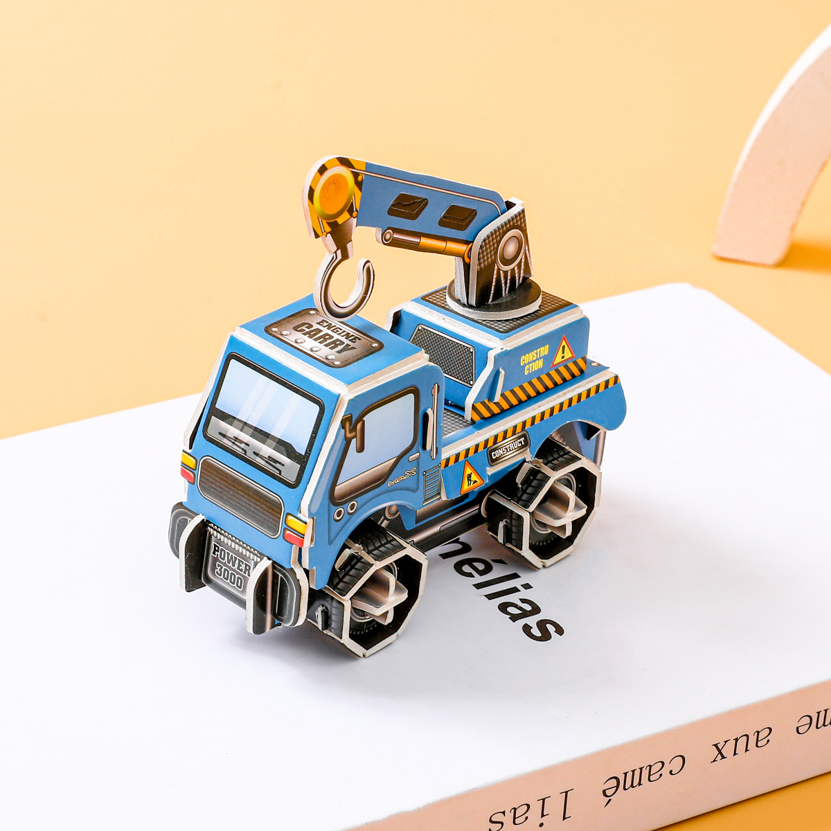 Paper 3d Engineering Vehicle 3d Puzzle Model Boys and Girls Kindergarten Handmade Diy Early Education Educational Toys Wholesale