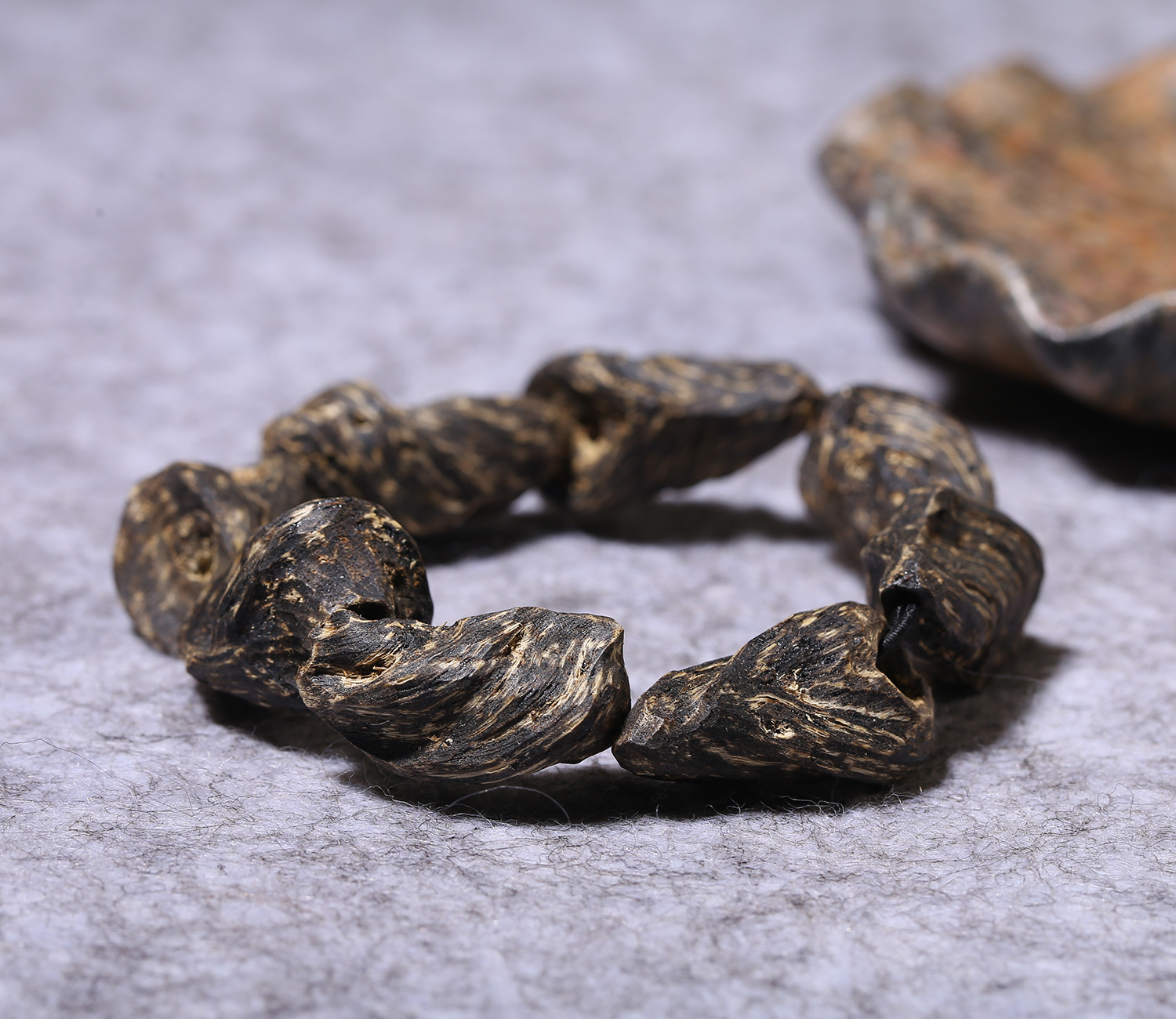 越南野生奇楠沉香手串随形高油百年老料沉水正区芽庄沉香男款高货