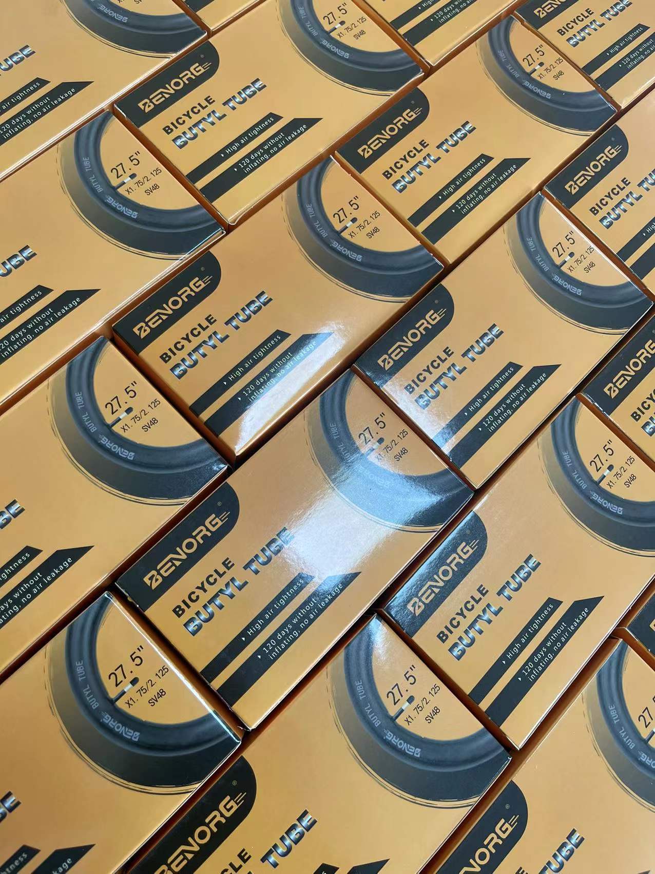 跨境英文包装山地自行车内胎12-26 27.5 29寸700丁基胶轮胎单车胎