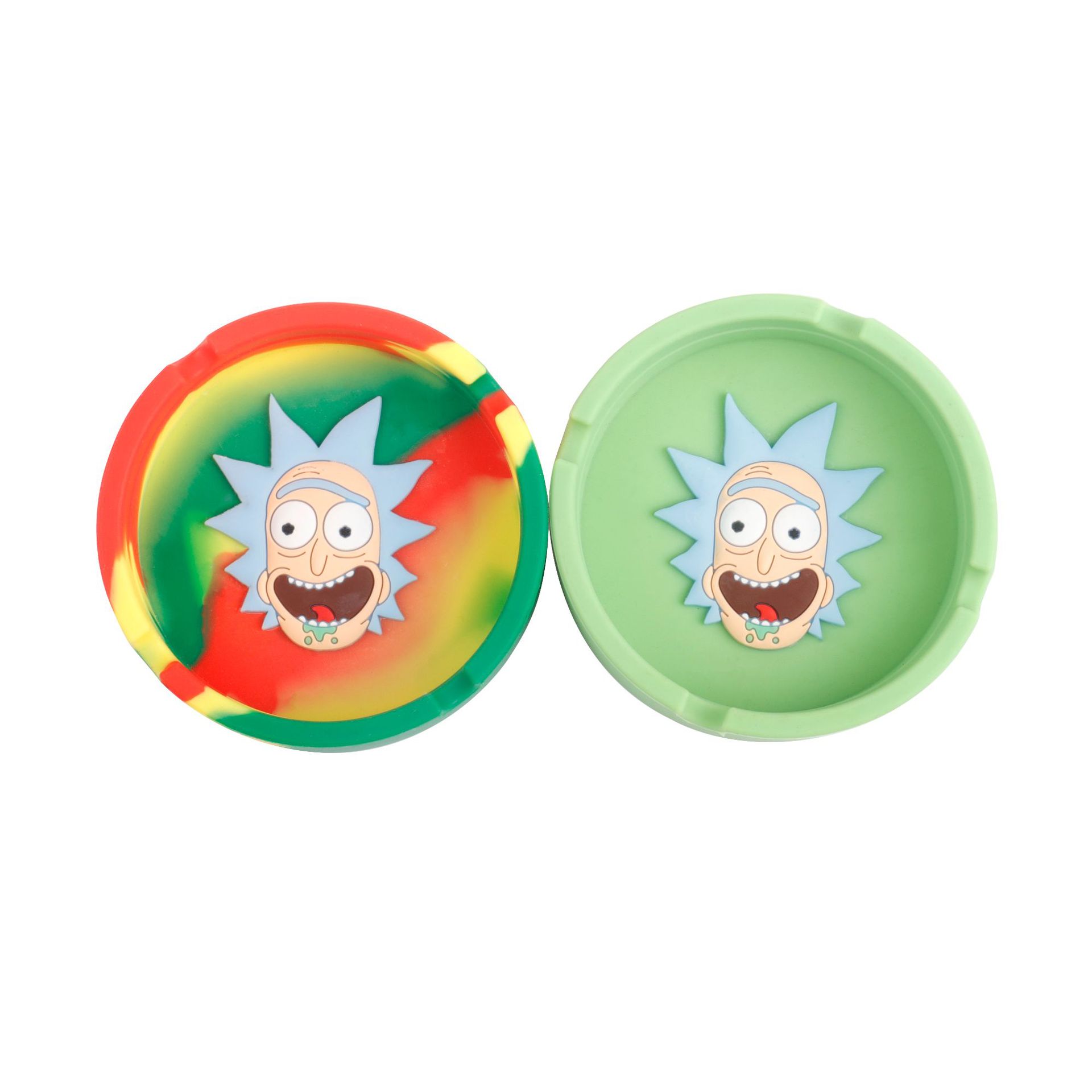 创意瑞克莫提硅胶烟灰缸 85mm口径耐摔耐高温烟灰缸