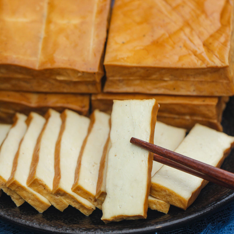 贵州烟熏豆腐干遵义农家散装柴火手磨豆干非四川湖南特产1斤包邮-阿里