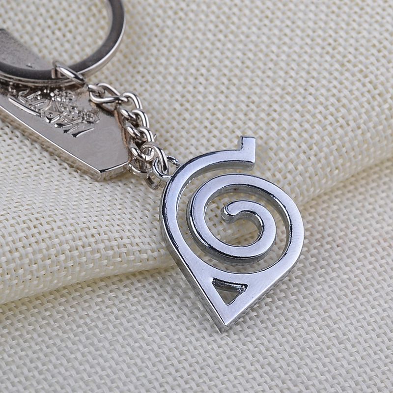 影视动漫周边火影忍者标志木叶叛忍标志双牌钥匙扣配饰