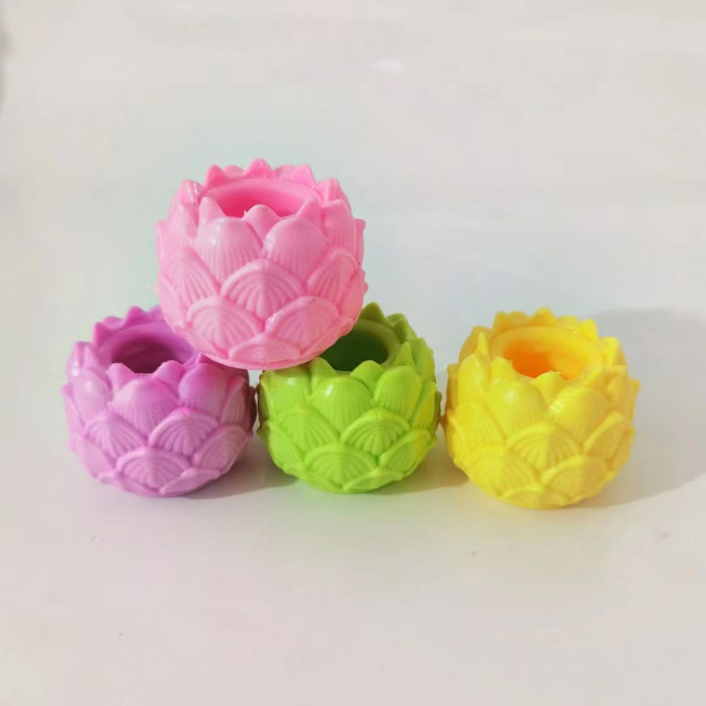 Creative Lotus-Shaped Chick Decompression Toy Squeezing Toy Squeeze Vent Lotus Rabbit Toy Decompression Artifact in Stock