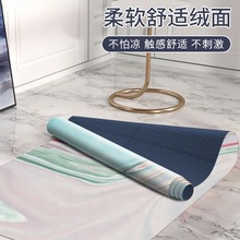 麂皮绒天然橡胶瑜伽垫铺巾防滑专业可折叠便携款女瑜伽毯垫布