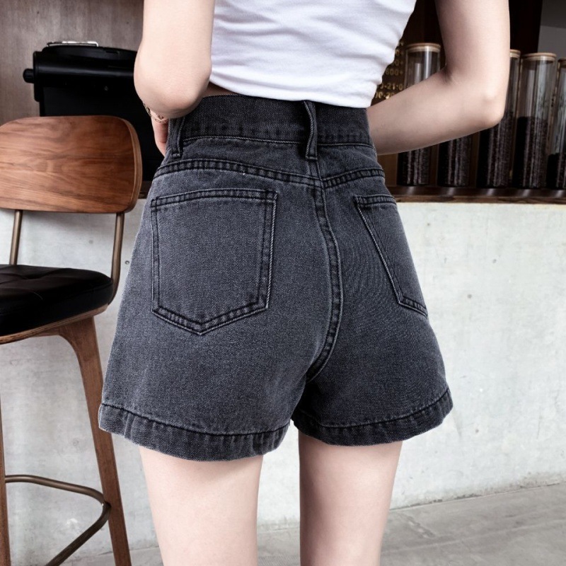 夏季女装短裤少女阔脚裤高腰牛仔女裤时尚休闲裤热ins-阿里巴巴