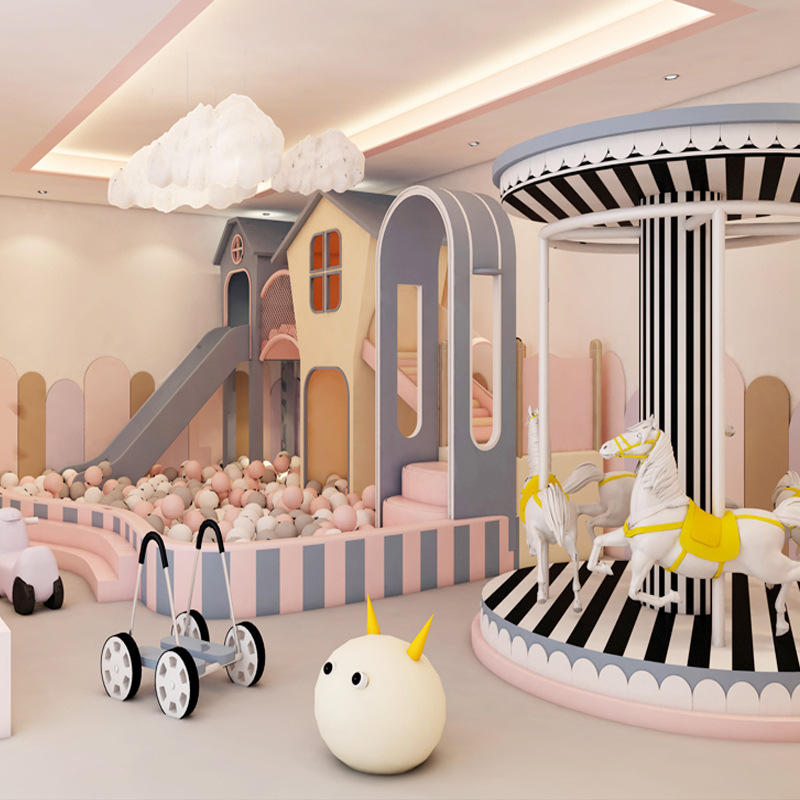 室内淘气堡儿童乐园游乐场设备大型小型滑梯幼儿园母婴店娱乐设施