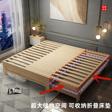 JIH3批发实木床抽拉沙发两用伸缩坐卧小户型推拉带储物现代简约拼