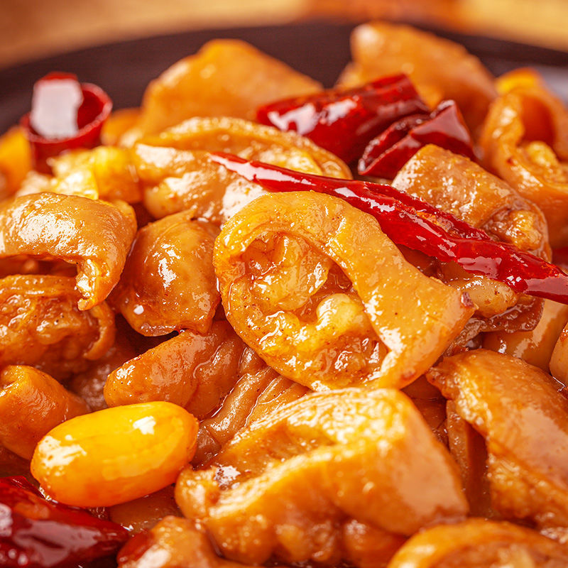 麻辣肥肠猪大肠熟食全熟即食罐头大罐卤肉卤大肠解馋休闲小零食