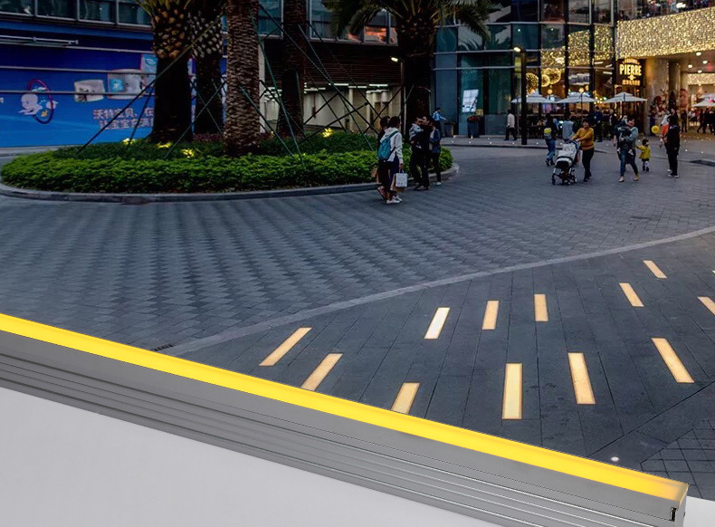 led线性洗墙灯嵌入式埋地线条灯透光条形地埋灯12w户外广场地砖灯