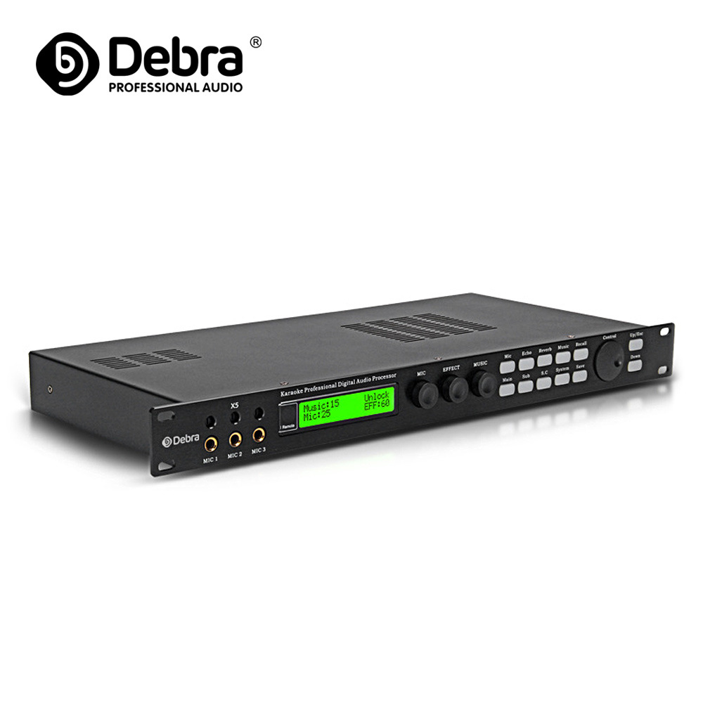 x5专业前级效果器ktv数字混响卡拉ok防啸叫dsp舞台反馈抑制音频器