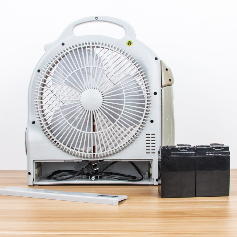 鼎能充电风扇直流蓄电池大风力10寸台扇 家用学生办公电风扇电扇