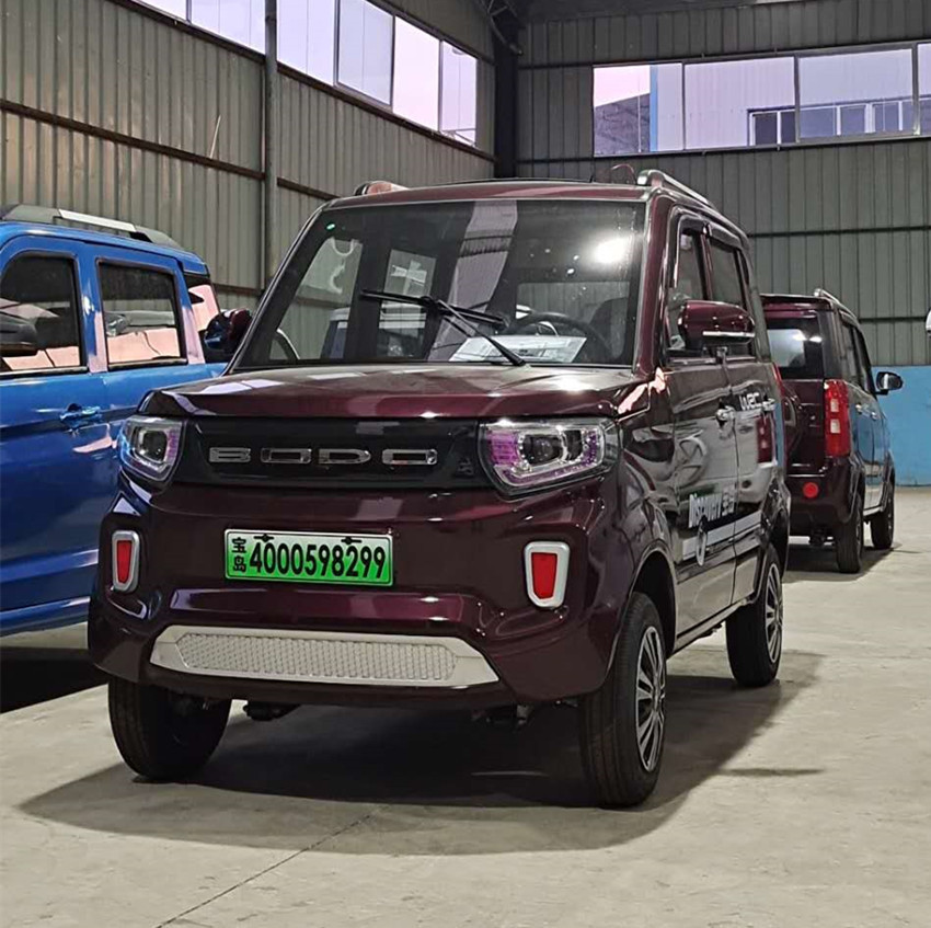 四轮宝岛电动车成人汽车2020新款四门四座全封闭油电两用老年代步