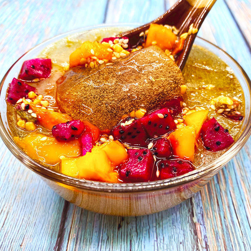 批发冰粉籽含配料组合全套网红手搓气泡冰粉籽四川野生木瓜籽商用