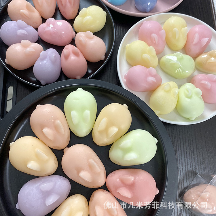 兔子香皂粉嫩可爱卡通动物手工皂沐浴洗手洁脸香皂除螨跨境外贸