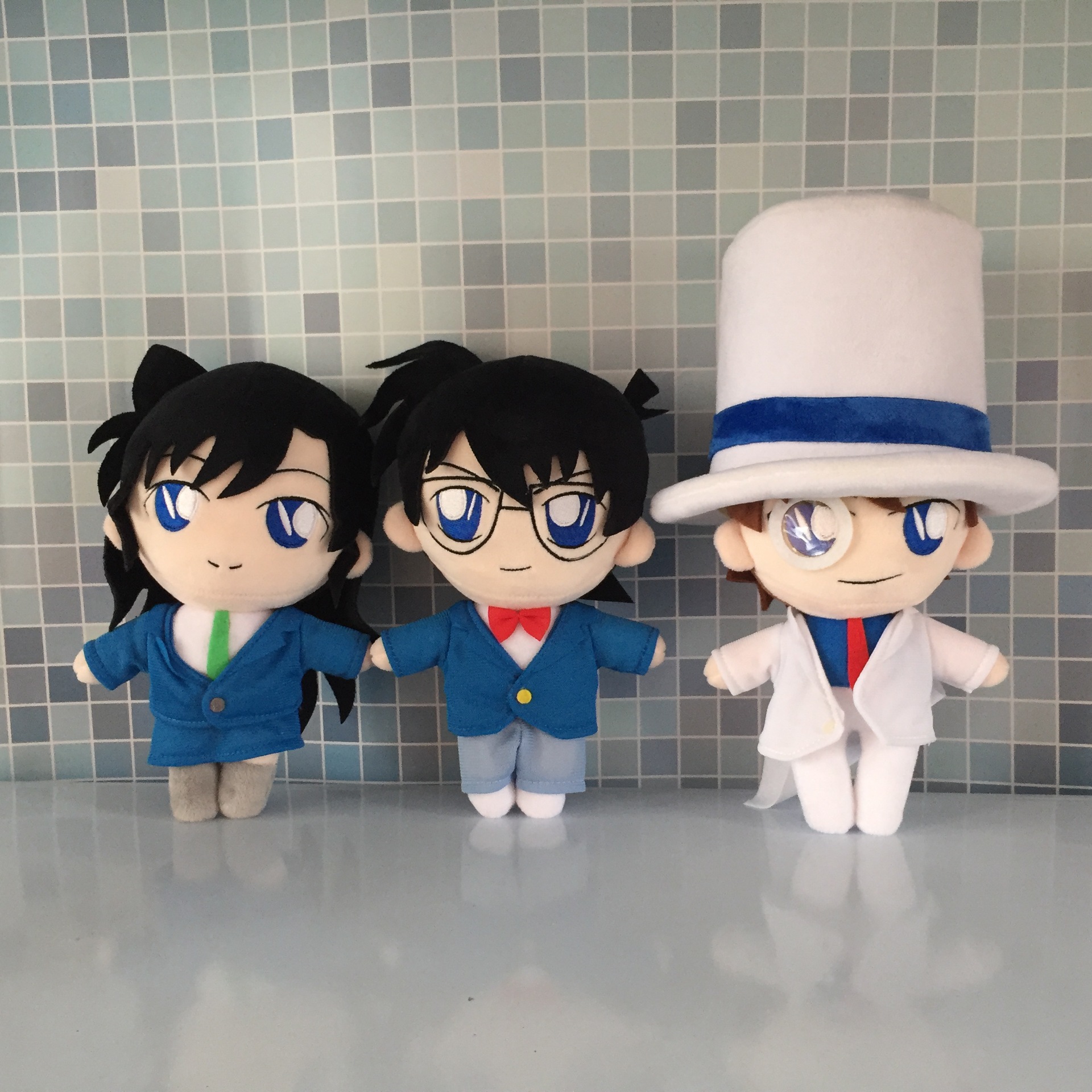 跨境新品名侦探柯南公仔动漫周边基德小兰毛绒玩偶抓机娃娃批发