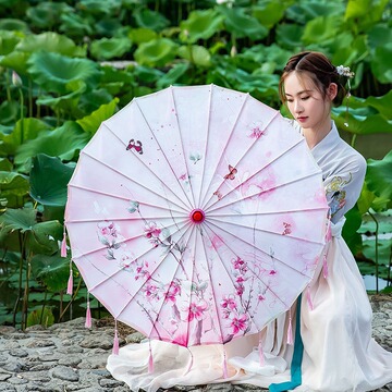 舞蹈伞古风伞流苏伞国风汉服伞旗袍走秀伞演出伞油纸伞表演道具伞