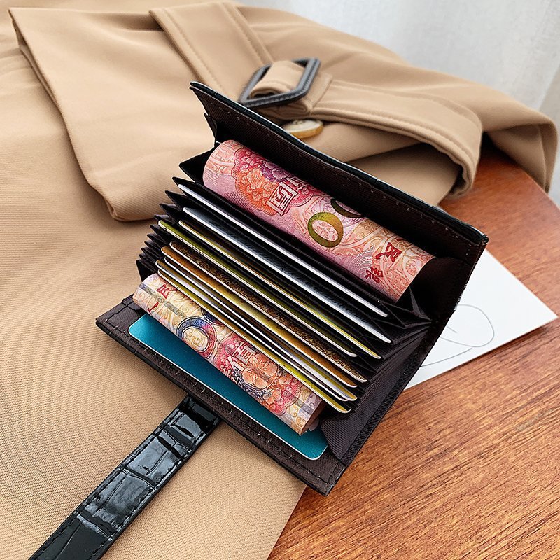 Cross-Border Wallet Women's Short 2021 New Korean Style Women's Fashion Buckle Coin Purse Multi-Slot Card Holder One Piece Dropshipping