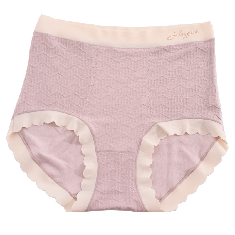 蚕丝蛋白高腰内裤女士收腹暖腹新款韩版莫代尔甜美女式三角裤衩头