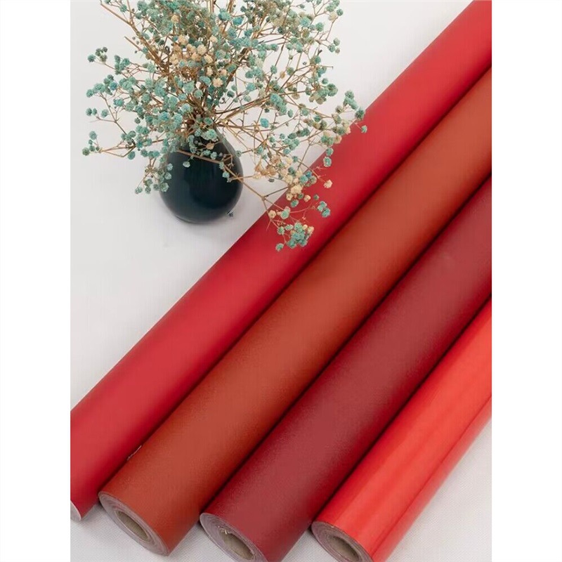 红色墙纸自粘防水贴纸背景墙贴纸深红色即时贴柜子翻新贴纸中国红