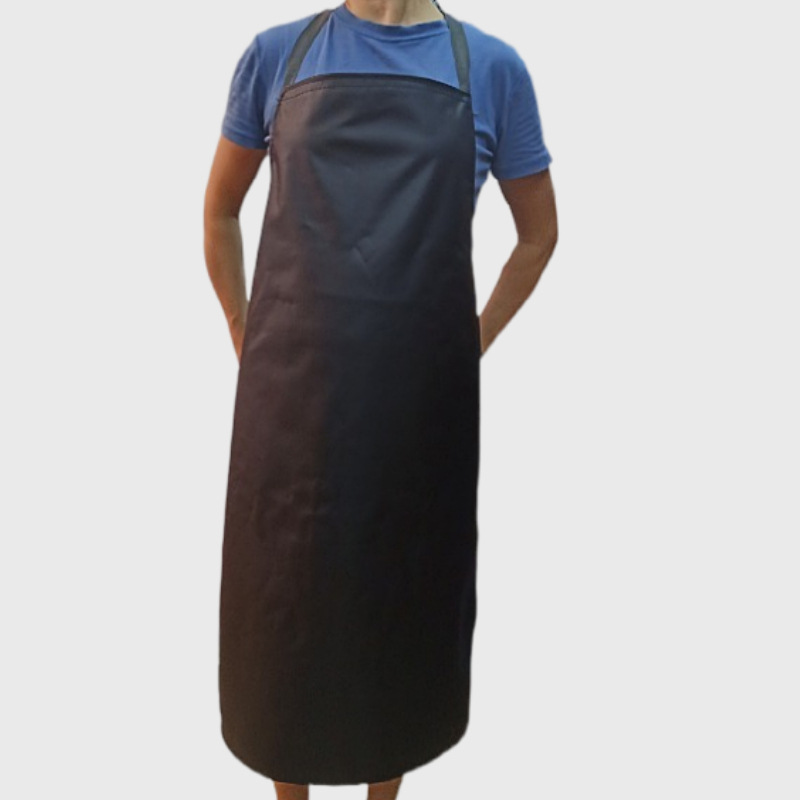 厂价直供皮革防水围裙厨房pu柔软成人长款防油皮革围裙1米劳保