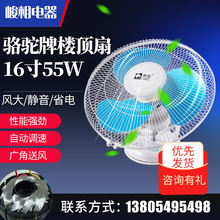 骆驼牌家用16寸55W学校宿舍工程360度摇头吊顶扇楼吊扇铁叶吸顶扇