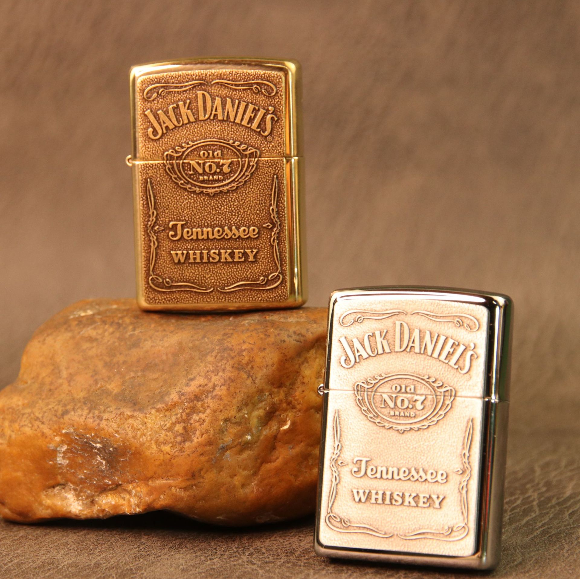 美国zippo打火机 杰克丹尼贴章芝宝防风煤油打火机250jd.427 428