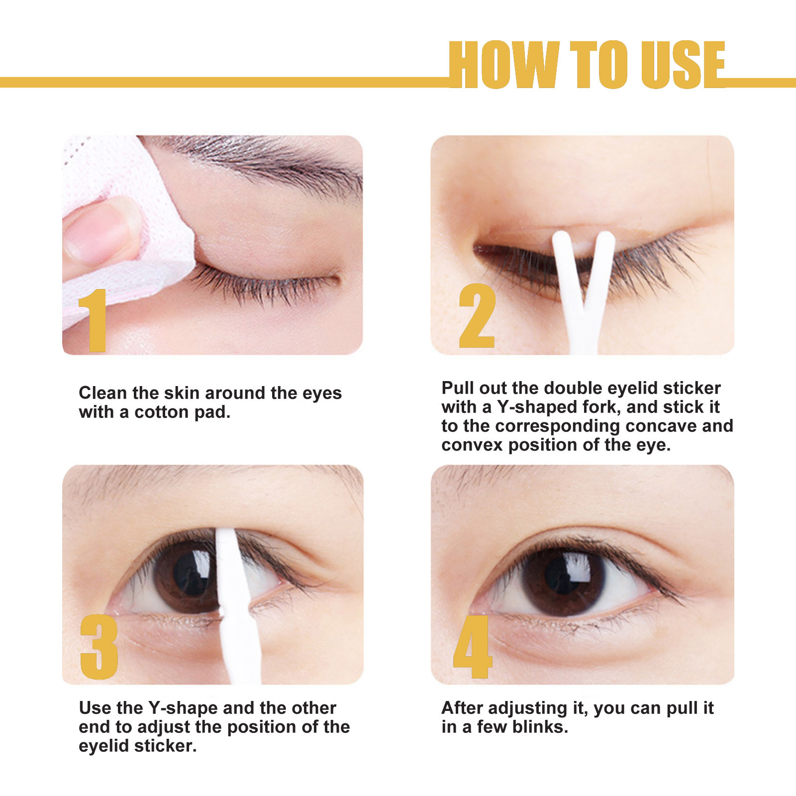 Jaysuing Double Eyelid Stickers Double Eyelid Cream Long-Lasting Natural