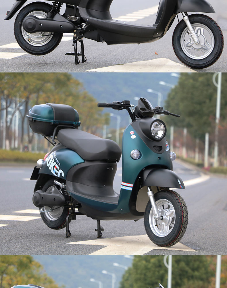 同款雅迪爱玛小龟王60v72v男女双人电瓶车代步车电动摩托车可上牌