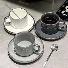 2024新款欧式轻奢下午茶陶瓷茶具杯杯子高颜值套装感碟女咖啡杯子