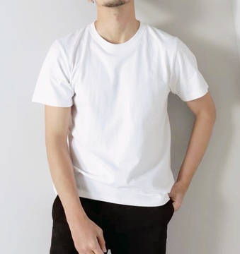 白色短袖230克棉t恤男女装大码内搭打底衫宽松圆领韩版修身休闲