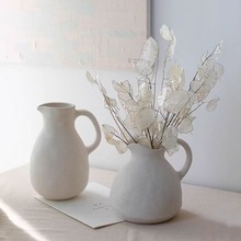 日式陶瓷花瓶复古壶型桌面艺术感摆件家居饰品侘寂风花器