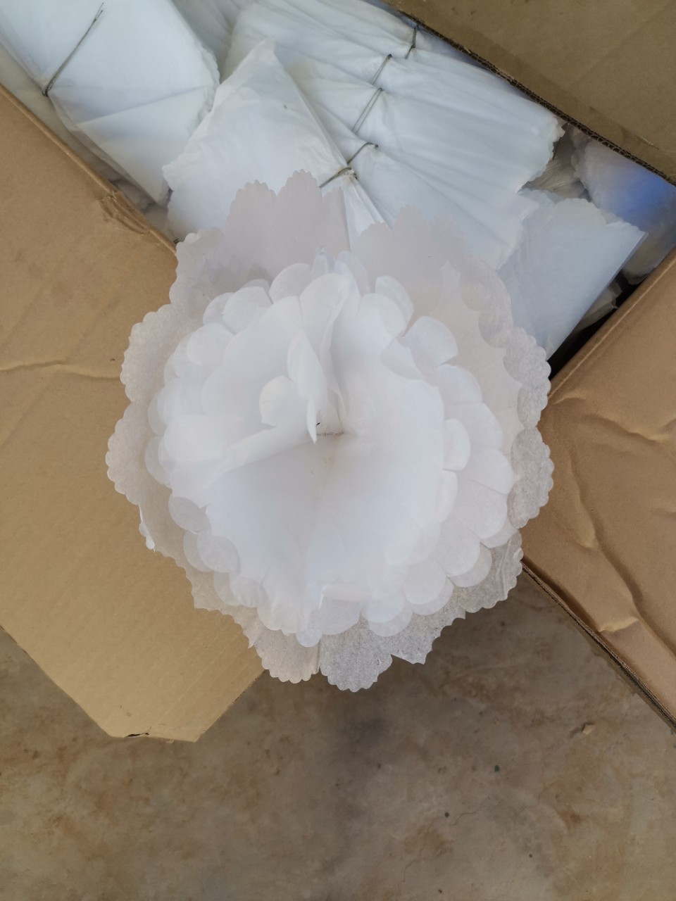 纸花花头8寸殡葬用品白事用品清明扫墓烧纸花圈寿衣纸扎纸活丧葬