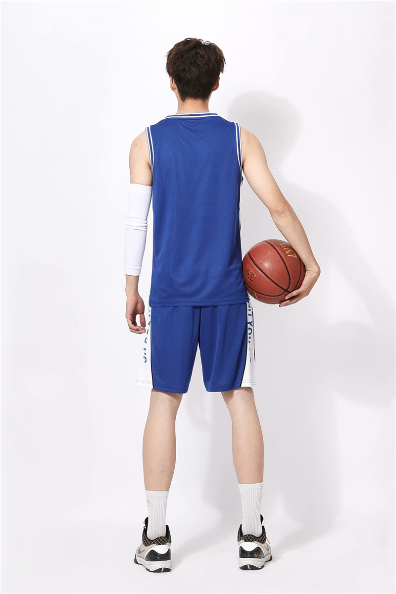 篮球服套装男士迷彩训练比赛队服diy球服无袖运动背心蓝球衣定制