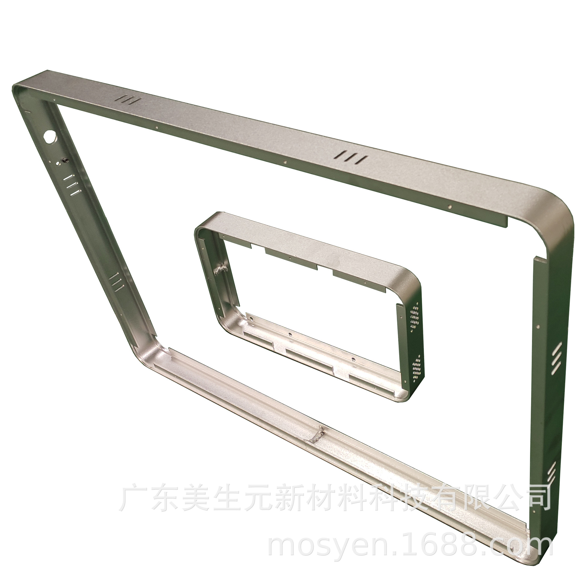 新款智能薄款广告机触控一体机铝合金边框折弯加工