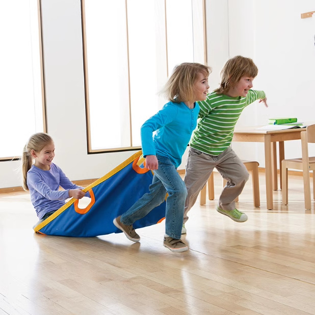 幼儿园感统训练器材儿童户外玩具协力合作游戏毯拖行毯滑行地毯
