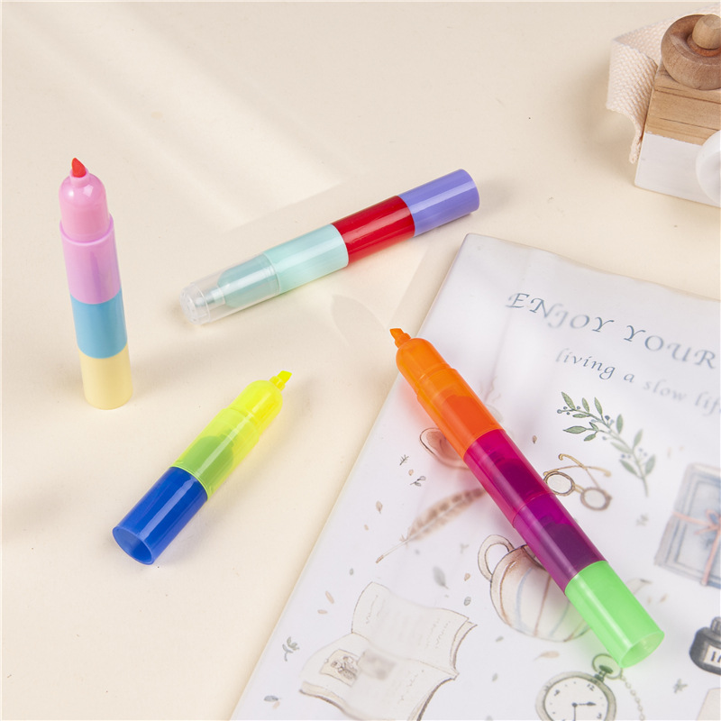 Supply Student Creativity Cute Octopus Fluorescent Pen Cartoon Cute Pet Octopus Graffiti Pen Scribing Mark Watercolor Pen