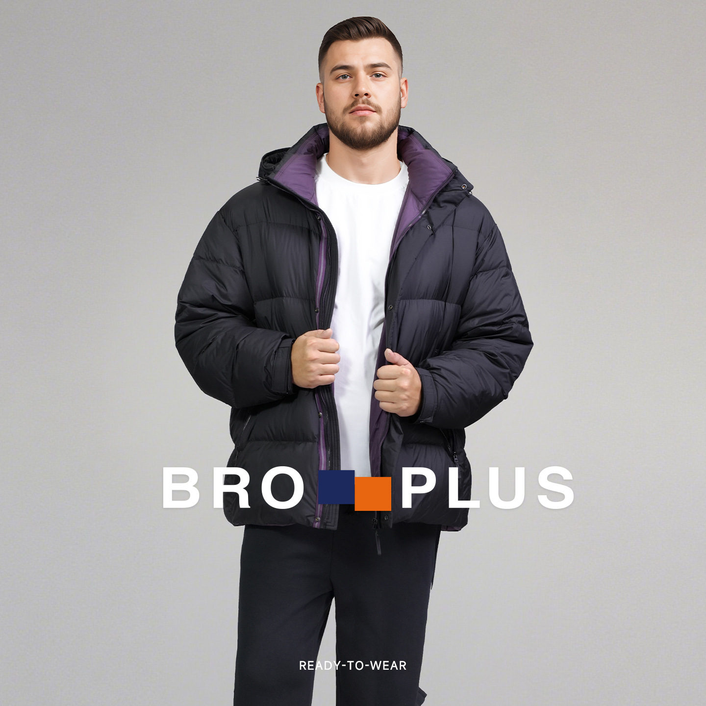 胖哥哥羽绒服外套男大码加肥加大2025新款冬装肥佬男装宽松上衣服