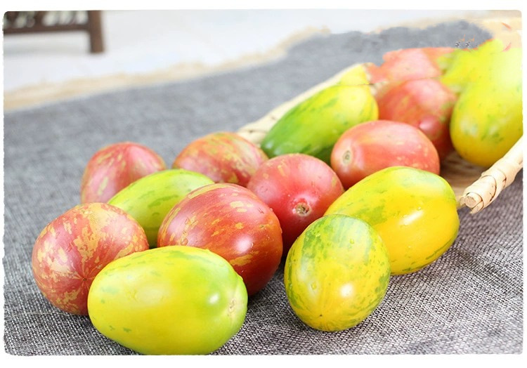东北4斤红黄虎皮柿子花皮球黄柿子番茄新鲜蔬菜西红柿