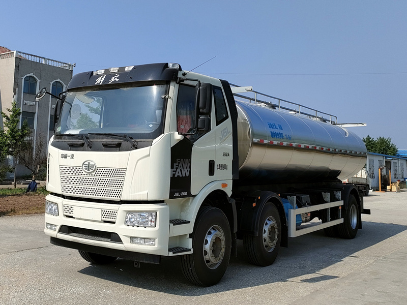 解放国六15方鲜奶运输车液态食品饮料运输车纯净水运水车天福罐车