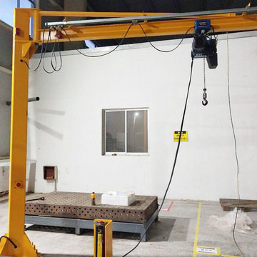 小型吊机立柱式悬臂吊2t定柱式单臂吊360旋转悬臂吊起重机