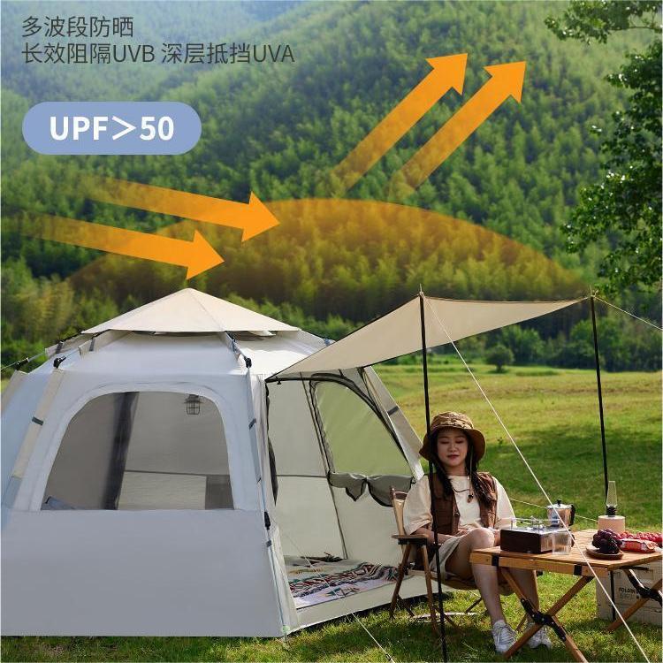 Hexagonal Tent Outdoor Portable Foldable Outdoor Children Camping Equipment Picnic Camping Automatic Thickening