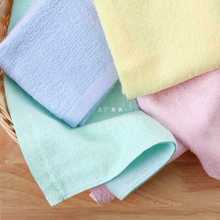 OP2B8条竹纤维小毛巾长方形家用洗脸巾正方形儿童毛巾竹签维方巾