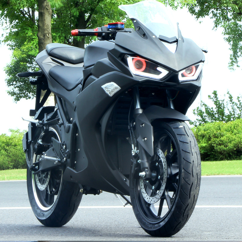 新款电动摩托车跑车r3款地平线两轮成人大型公路赛趴赛街车可上牌