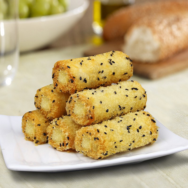 阿诺 相思双皮奶 地方休闲油炸小吃 下午茶点冷冻脆皮牛奶卷批发