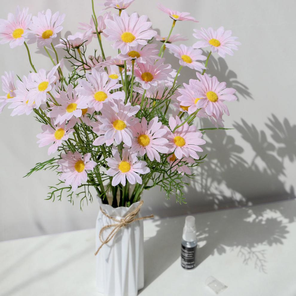 小花束ins风仿真花手捧花小雏菊5头菊摄影道具假花装饰