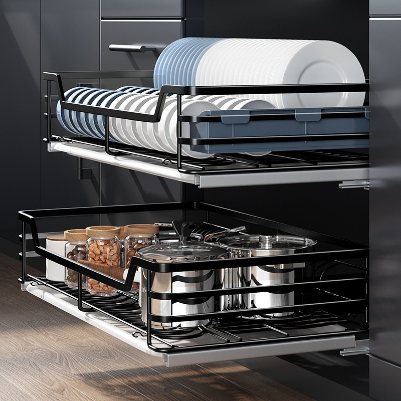 橱柜抽屉拉篮碗蓝